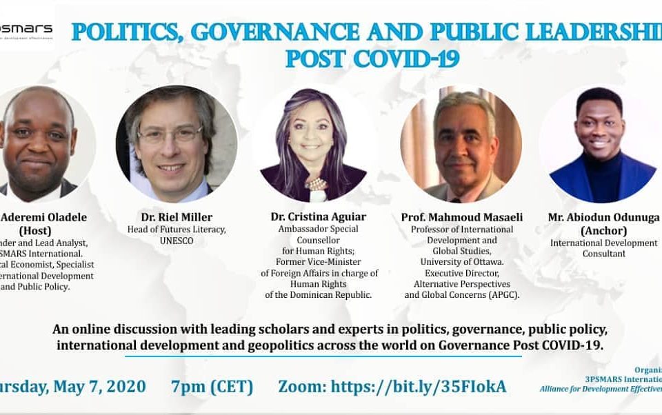 Politics, Governance and Public Leadership Post COVID-19